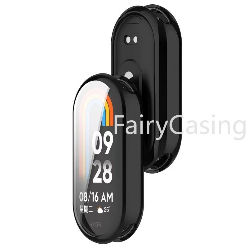 ซิลิโคนอ่อนนุ่มTPUกรณีแก้วสําหรับXiaomi Mi Band 9 8 รูปที่ 5