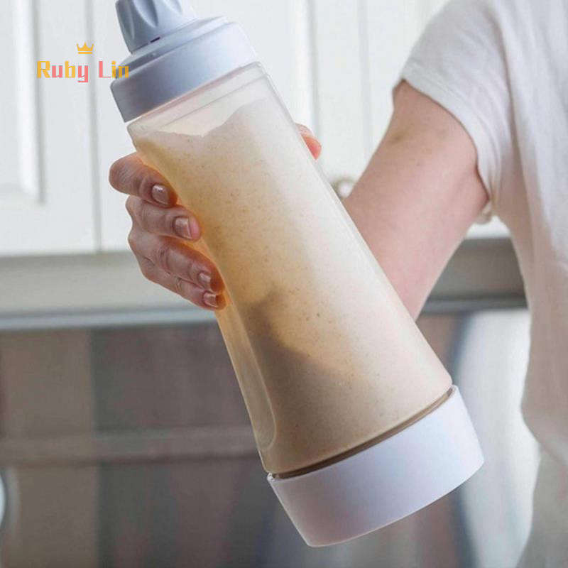 Ruby Lin Hand Batter Dispenser Batter Mixer Bottle Cupcake Pancake Crepe Batter Dispenser Nice