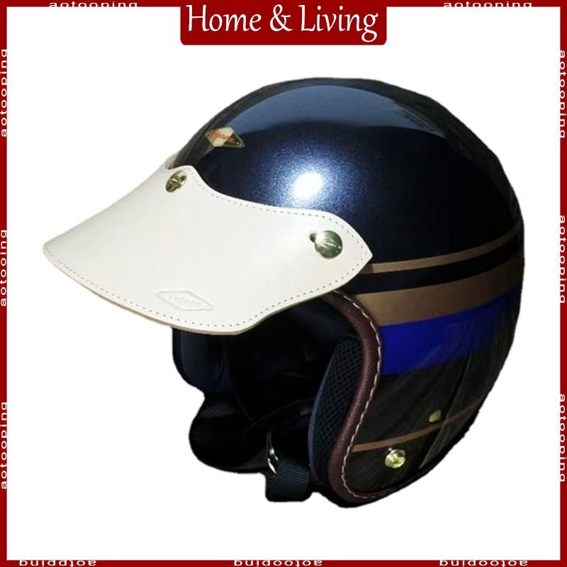 Aoto หมวกกันน็อค 3 ขาสีสันสดใส Visors หมวกกันน็อค Brim ใช้สําหรับ Open Face Dirt Bike Scooter