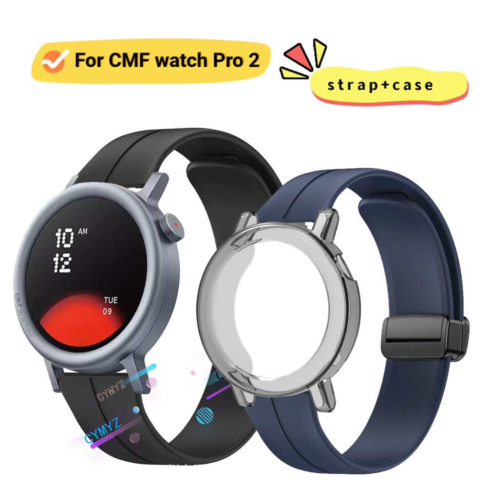 Cmf Watch pro 2 กรณีป้องกันหน้าจอ CMF Watch pro 2 สายซิลิโคนสําหรับ CMF Watch pro 2 สายนาฬิกาอัจฉริย
