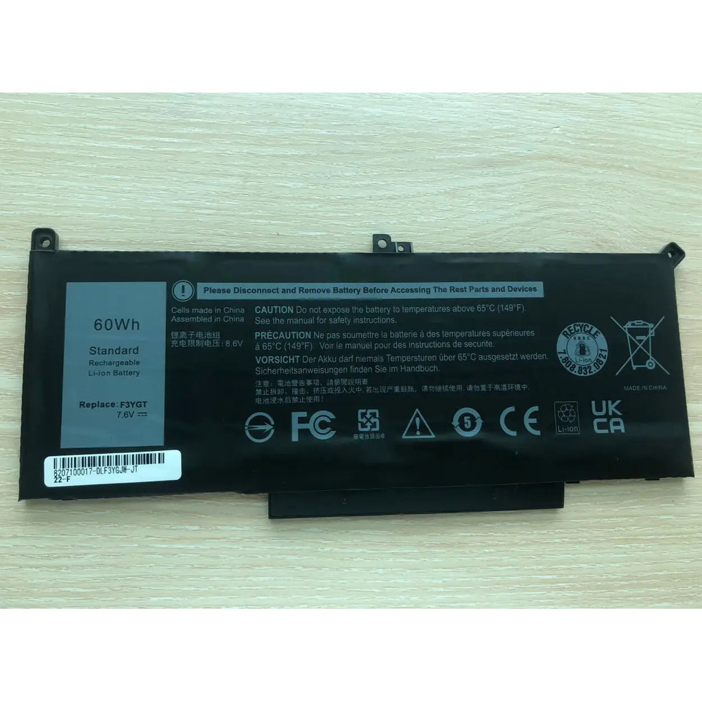 F3YGT P73G  แล็ปท็อป battery for DELL Dell Latitude 7280 7290 7380 7390 7480 7490 7300 E7280 E7480 E