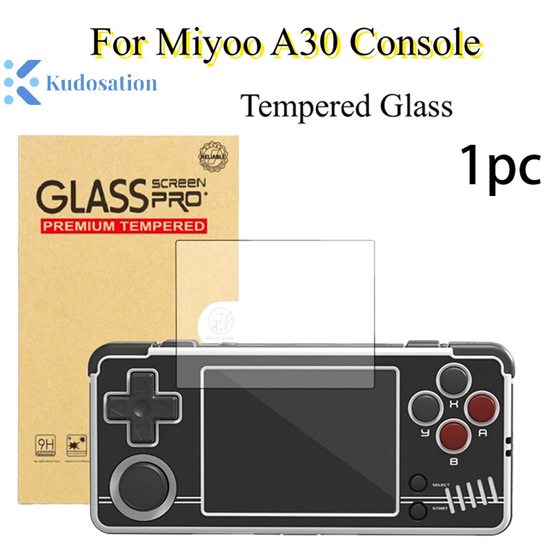 Kudosion Miyoo A30 เกมคอนโซลฟิล์มป้องกันหน้าจอ Miyoo Mini A30 HD กระจกนิรภัยป้องกันหน้าจอฟิล์มอุปกรณ์เสริม 9H ฟิล์ม Nice