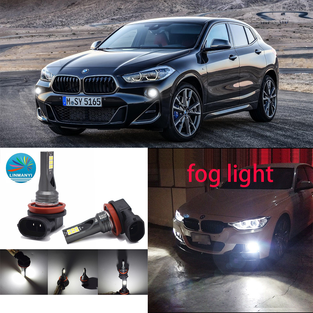 สําหรับ BMW X2 (F39) 2019-2023 (หลอดไฟหมอก) -หลอดไฟ LED LAI ด้านหน้า 6000K 12V-24V สีขาวสว่าง (1 คู่