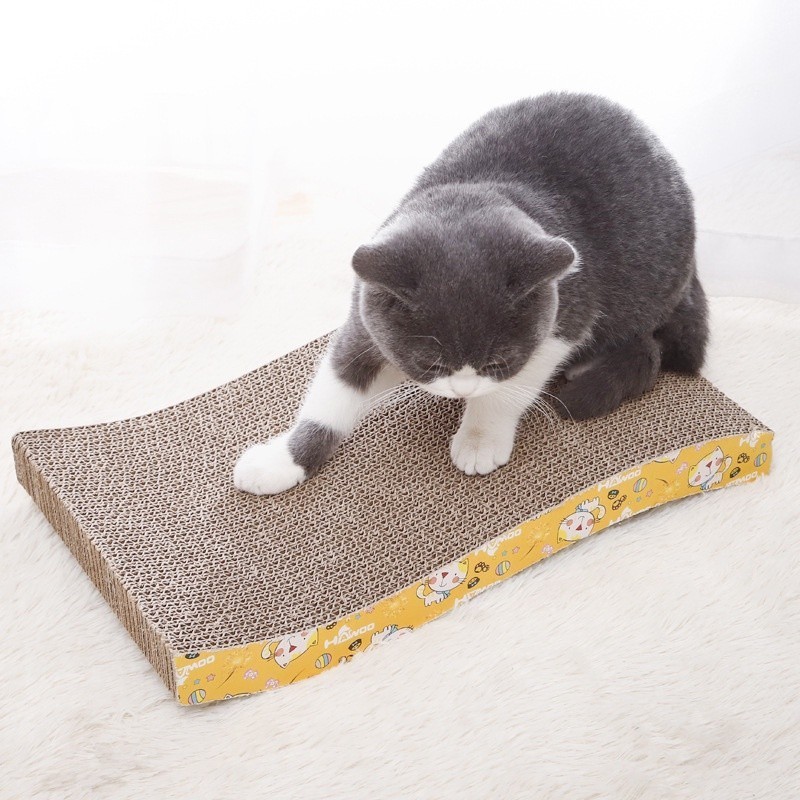 ของเล่นแมว ที่ลับเล็บ ที่ลับเล็บแมว ราคาถูก กระดาษลับเล็บแมวสุดคิ้ว(Scratch Pad)