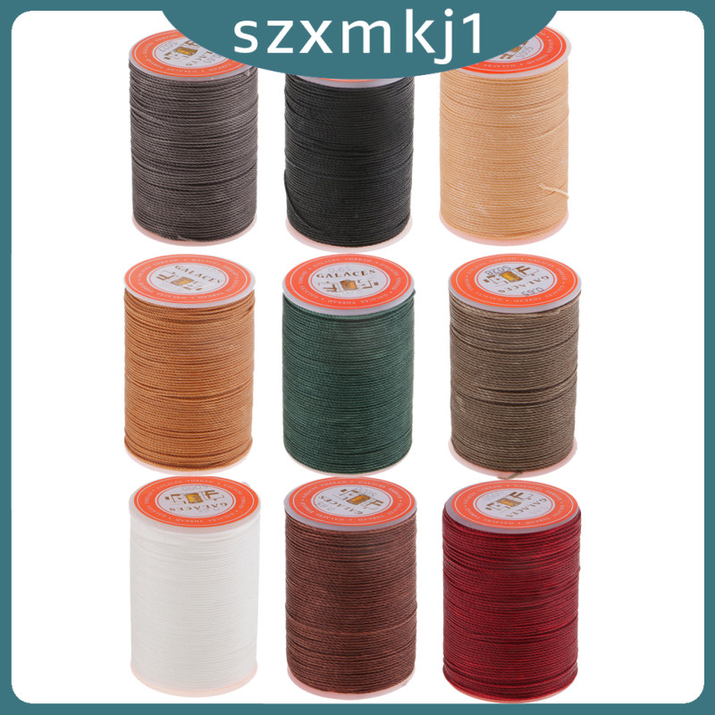 ด้ายโพลีเอสเตอร์ 0.65 มม. สีเทา สําหรับเย็บผ้า งานหนัง