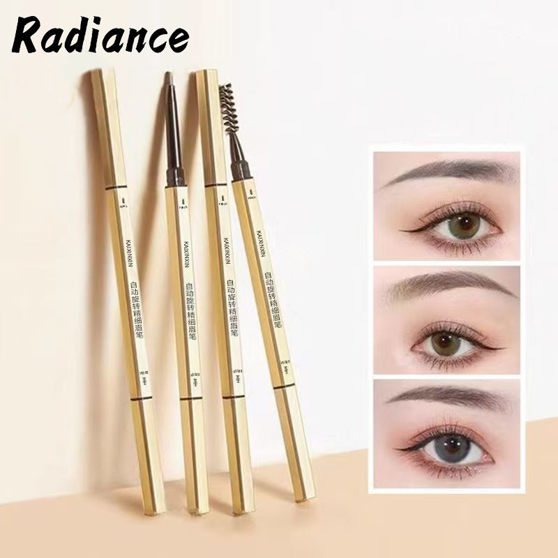 RADIANCE  ดินสอเขียนคิ้ว 2 in 1 แบบหมุนอัตโนมัติ สีชัด  พร้อมแปรง เขียนง่าย ติดทนนาน