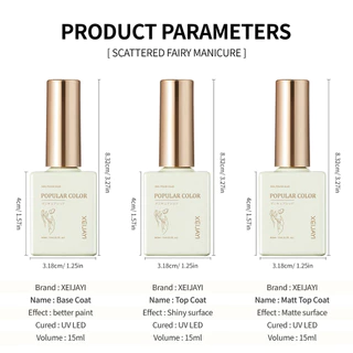 น้ำยาเคลือบเล็บ PRIMER/BASE/TOP ขนาด 15 ML *พร้อมส่งจากไทย*