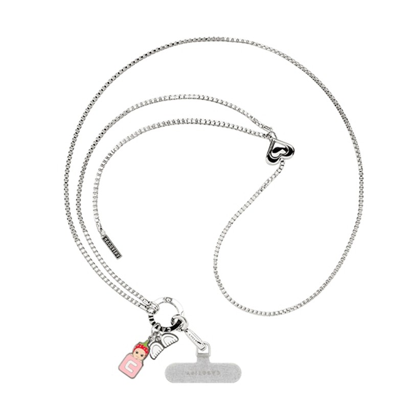 CASETI Sonny Angel Metal Phone Charm Cross-body Strap body สําหรับ iPhone Case Cover สายรัดข้อมือ