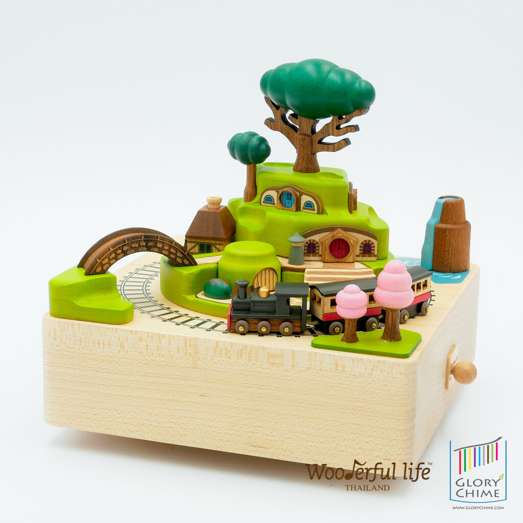 Wooderful life กล่องดนตรี รถไฟใบไม้ผลิ เพลง Parade of the Wooden Soldiers