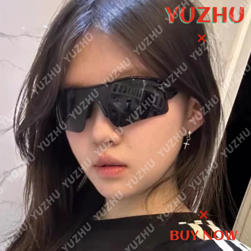 (YUZHU) Cs แว่นตายิงปืนแว่นตาขี่กันลมพร้อมแว่นกันแดดบังแดดสีสันสดใสชิ้นเดียว