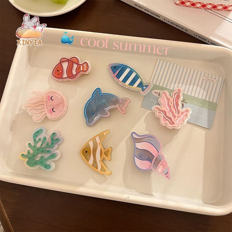 Ocean Series กิ๊บติดผมอะคริลิคกิ๊บติดผมสาวน่ารักกิ๊บติดผมอุปกรณ์เสริมXINYIA.TH
