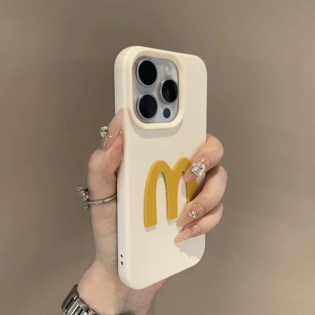 สีทึบเรียบง่าย DIY M ตัวอักษรหนังซิลิโคนเคสโทรศัพท์สําหรับ IPhone 16 15 Pro Max 14 13 12 11 16 Plus ปลอกกันกระแทกเลนส์ป้องกันรวมทุกอย่างนุ่มปกหลัง IPhone