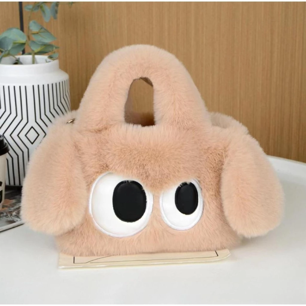 【พร้อมส่ง】miss bag fashion กระเป๋าสะพายสุนัขตาโต กระเป๋าถือ มีสายสะพายไหล่ แฟชั่นผู้หญิง