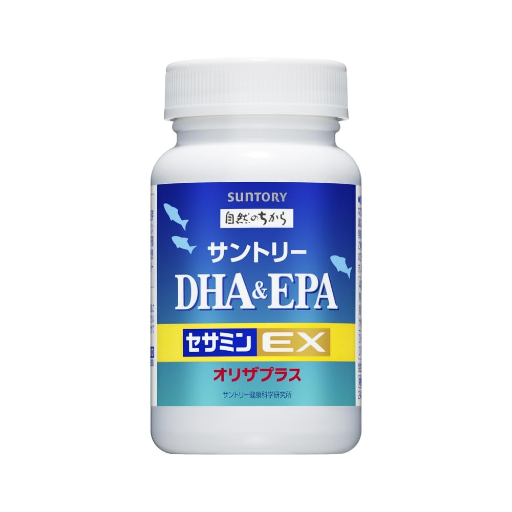 JAPAN Suntory DHA  EPA  Sesamin EX กรดไขมันโอเมก้า 3 DHA EPA อาหารเสริม 120 เม็ดประมาณ 30 วัน ส่งตรง