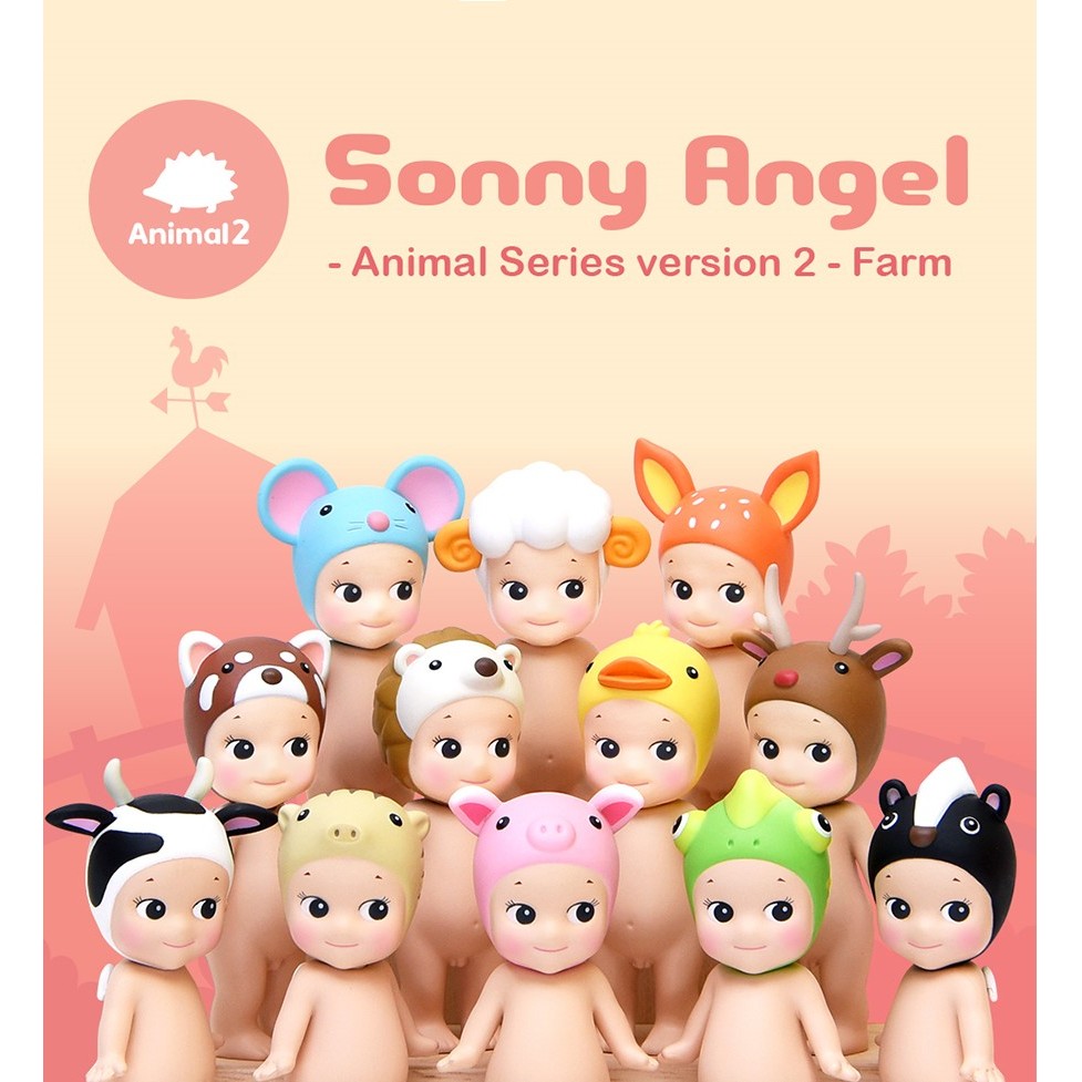[Rabbit Lala] sonny angel ของแท้ Animal 2 Two Sony angel แกะ Elk Cow หมูสีชมพูเป็ด