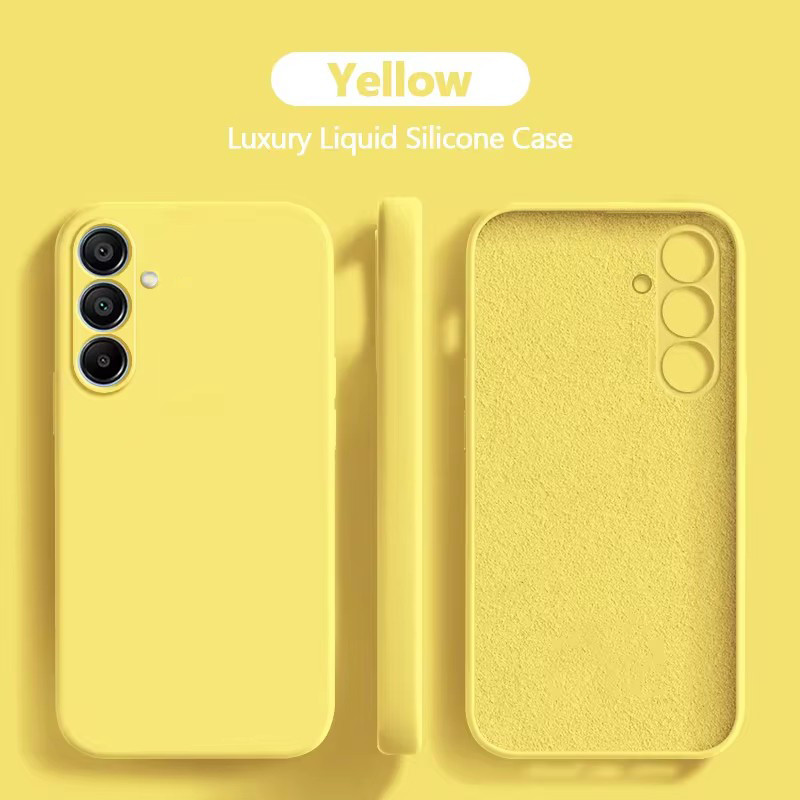 สําหรับsamsung A16 กรณีหรูหราซิลิโคนเหลวเคสโทรศัพท์สําหรับSamsung Galaxy A15 A16 5G Samsung A55 กันกระแทกปกอ่อน