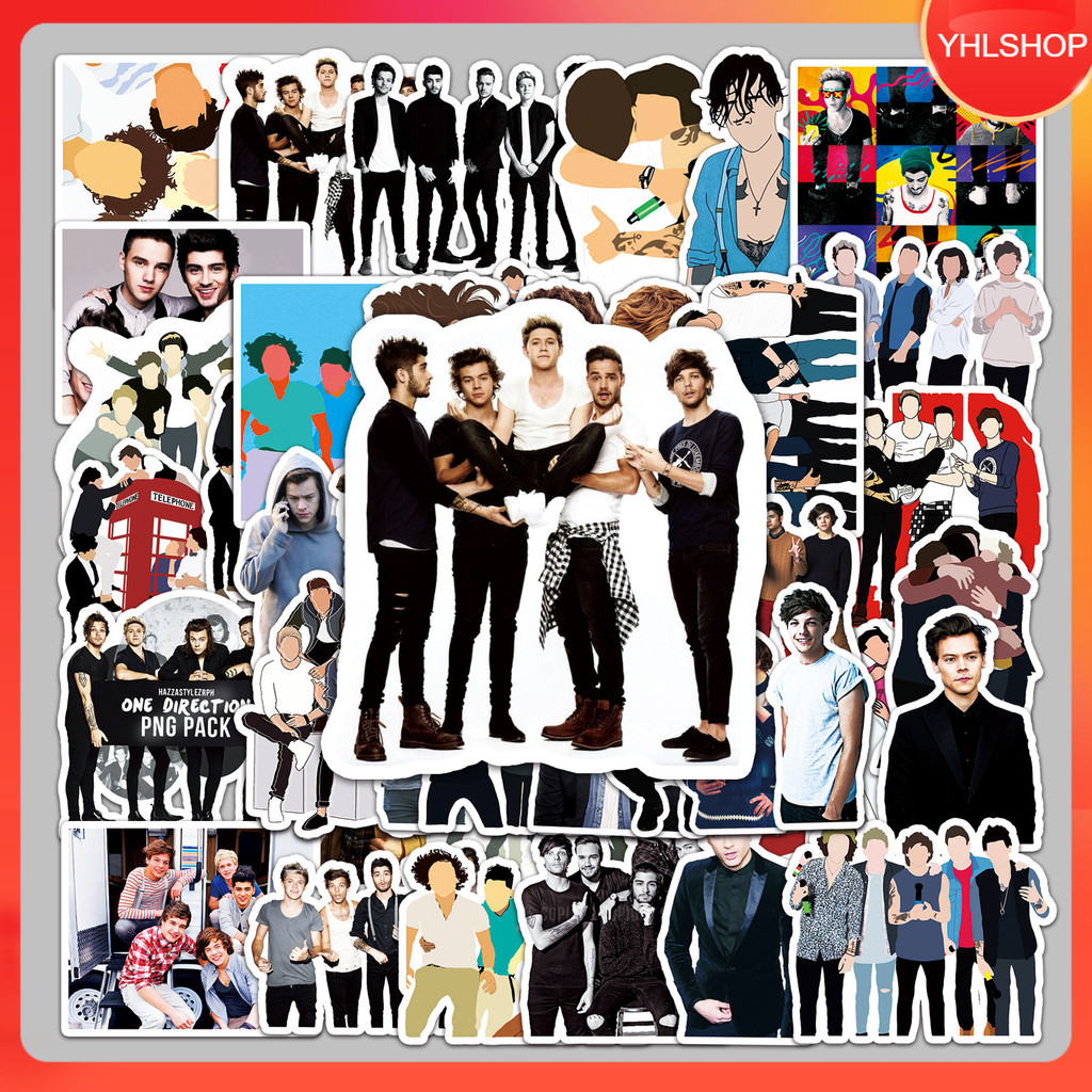 🍁YHL🍁พร้อมส่ง 50ชิ้น วงดนตรี วันไดเรกชัน  British One Direction Boy band Sticker