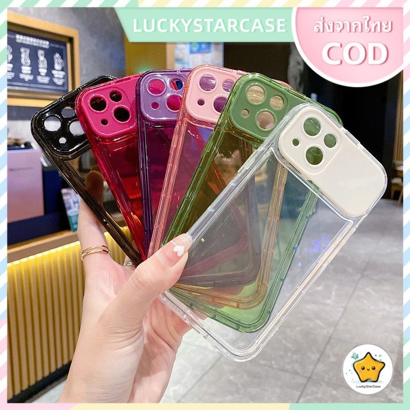 เคส iPhone หลายสไตล์ที่เรียบง่ายเข้ากันได้กับเลนส์กล้อง iPhone 11 12 13 14 15PROMAX 14 15 PLUS เพื่อปกป้องเคสโทรศัพท์
