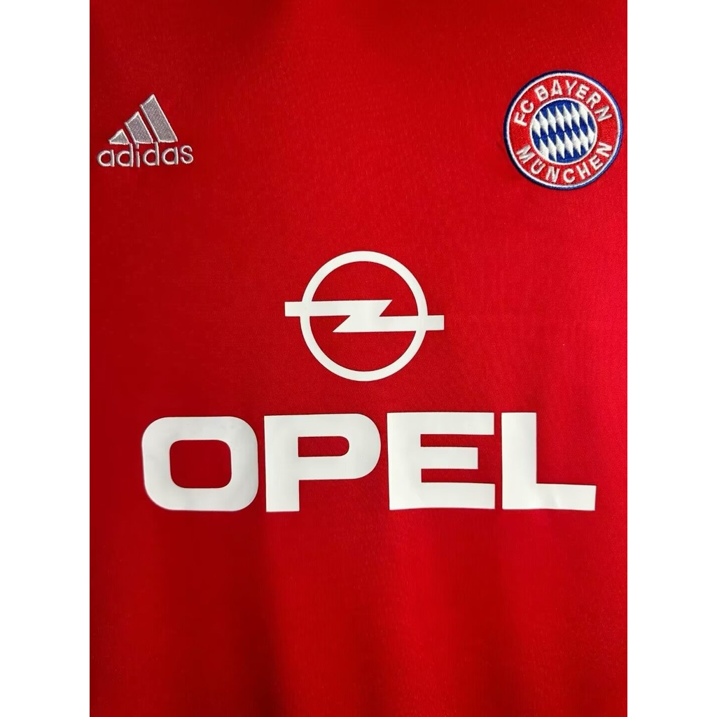 2000-01 บาเยิร์นเหย้าย้อนยุคฟุตบอลเสื้อกีฬาด้านบนเสื้อยืดแขนสั้น