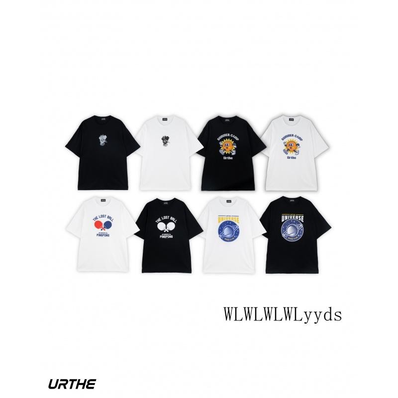 URTHE - เสื้อยืด แขนสั้น UNISEX สกรีนลาย รุ่น UNISEX DEC T-shirt S-5XL ผ้าฝ้าย Clothing Man คอกลม