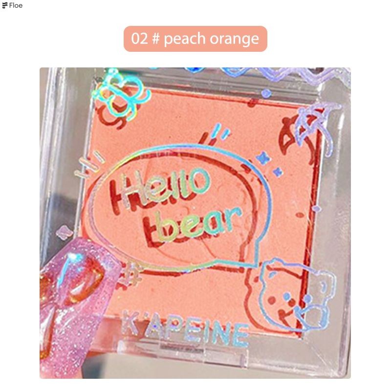 fole1.thMonochrome Blush Palette Matte Vitality Nude Makeup Cute Transparent Shell Laser Style Pattern-FE