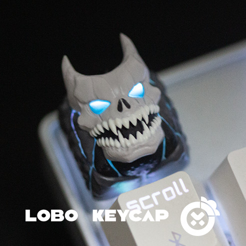 มอนสเตอร์เบอร์ 8 City Sichuan Laino Baokezong Shilang บุคลิกภาพเรซิ่น Art Key Cap คีย์บอร์ดแบบกลไก