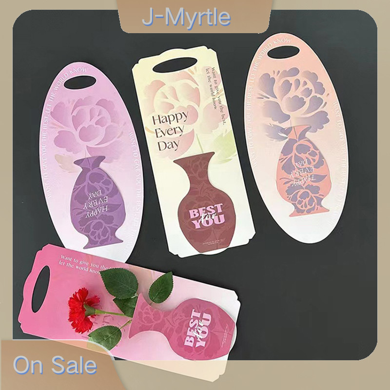 J-myrtle อุปกรณ์บรรจุภัณฑ์ดอกไม้เดี่ยวกล่องบรรจุภัณฑ์รูปหัวใจกล่องดอกไม้แบบพกพามินิช่อดอกไม้ห่องานแต่งงานตกแต่ง Nice