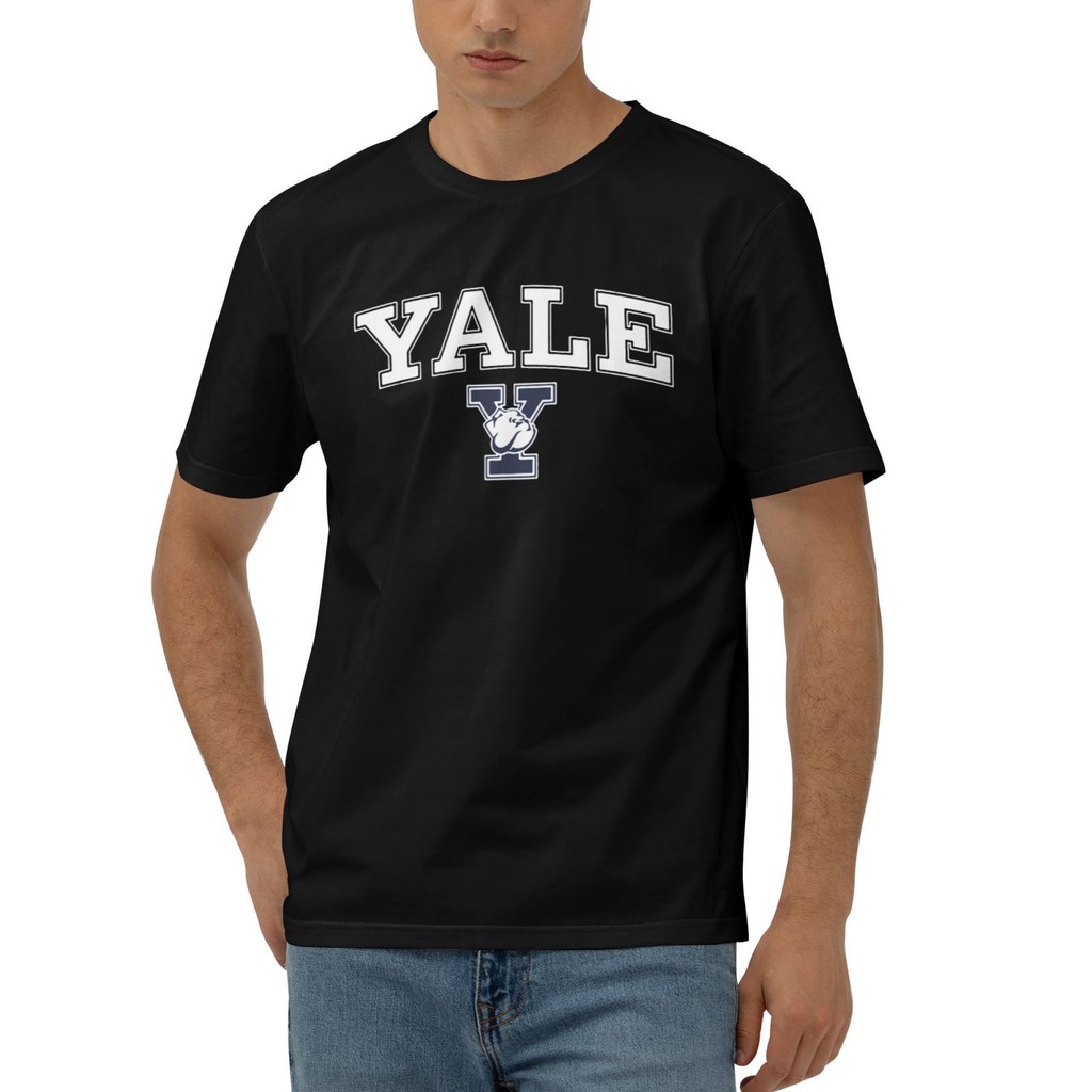 เสื้อยืดการพิมพ์แบบกําหนดเองแฟชั่น Yale Bulldogs Arch