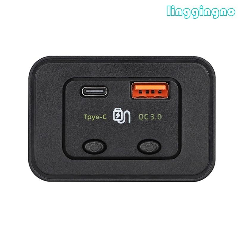 Rr ที่ชาร์จแบตในรถแบบชาร์จเร็วพร้อมพอร์ต USB Type C ความเข้ากันได้ PD สําหรับรถยนต์