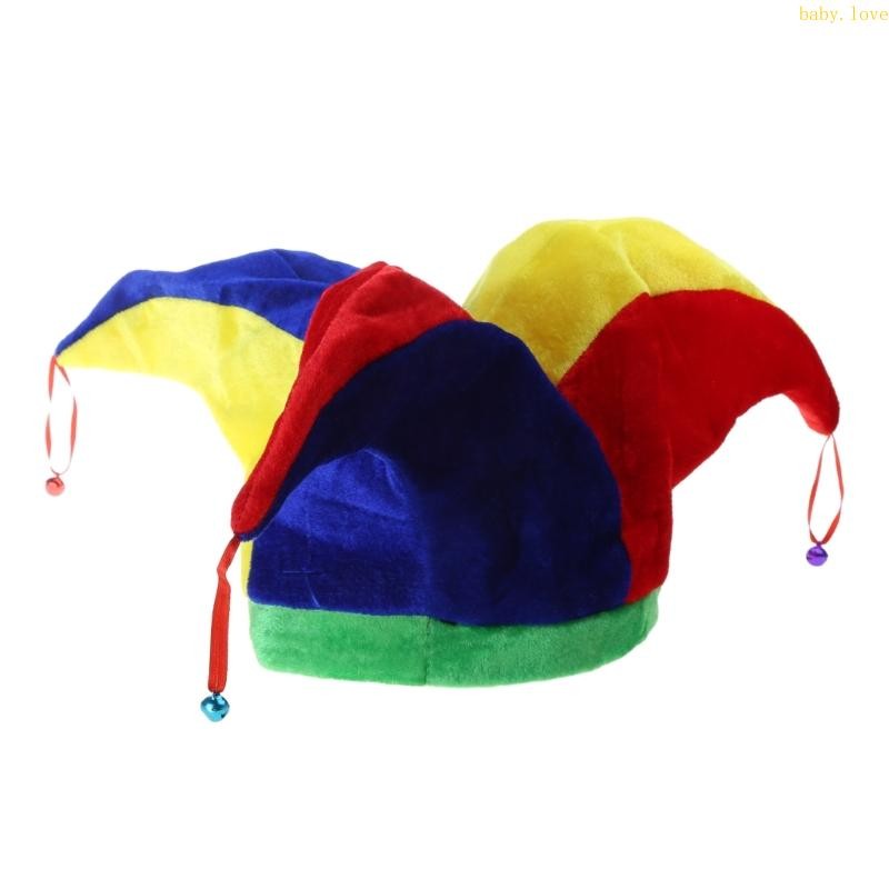 Dasbsug Clown เครื่องแต่งกายหมวกสายรุ้งสีฮาโลวีน Props คอสเพลย์ Party Supplies สําหรับวัยรุ่น