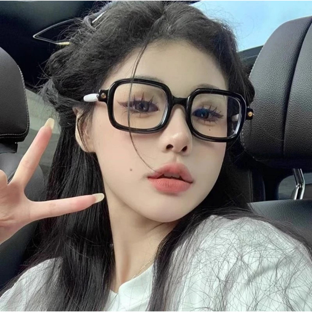 แบรนด์ใหม่ผู้ชายผู้หญิงสไตล์เดียวกันป้องกันแสงสีฟ้าธรรมดาแว่นตาแฟชั่นสบายๆธุรกิจแว่นตา ซอก ที่ไม่ซ้ํากันหนาขอบแว่นตา ฉ
