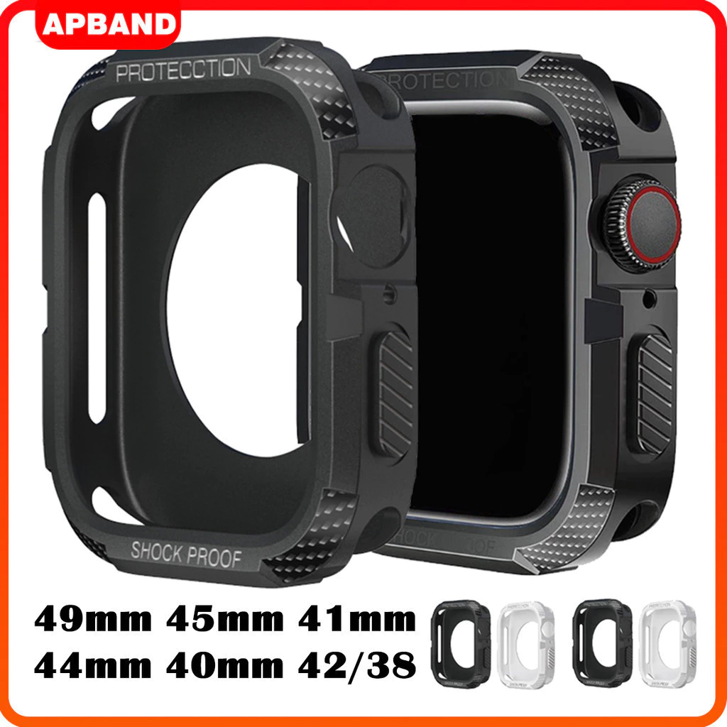 กรณี IWatch Apple Watch Ultra/SE 3 2 49 มม. Series 11 10 9 8 7 41 45 42 44 มม. Sport Accessories กรณีป้องกันหน้าจอ TPU