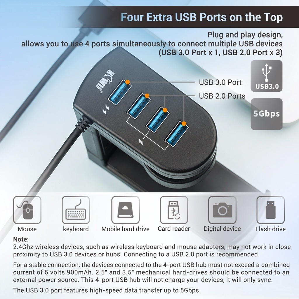 (ส่งจากไทย) Kiwifotos Headset Hook ที่แขวนหูฟัง ที่วางหูฟัง พร้อม USB 3.0 สำหรับติดมุมจอ ขอบโต๊ะ ราคา ถูกที่สุด ดีลบีเคเค แกลเลอรีภาพที่ 6