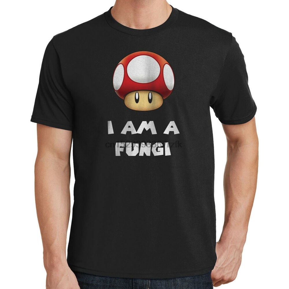 I Am A Fungi Graphic T Shirt Mario Fun Guy 1 Up Extra Life Mushroom 446