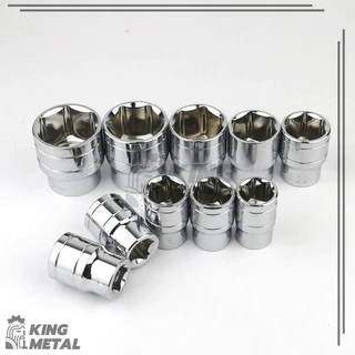 ลูกบ๊อกซ์สั้น 6 เหลี่ยม Hand Socket ลูกบ็อก 1/2 นิ้ว บ็อกหกเหลี่ยม เกรด CR-V มีให้เลือกหลายขนาด