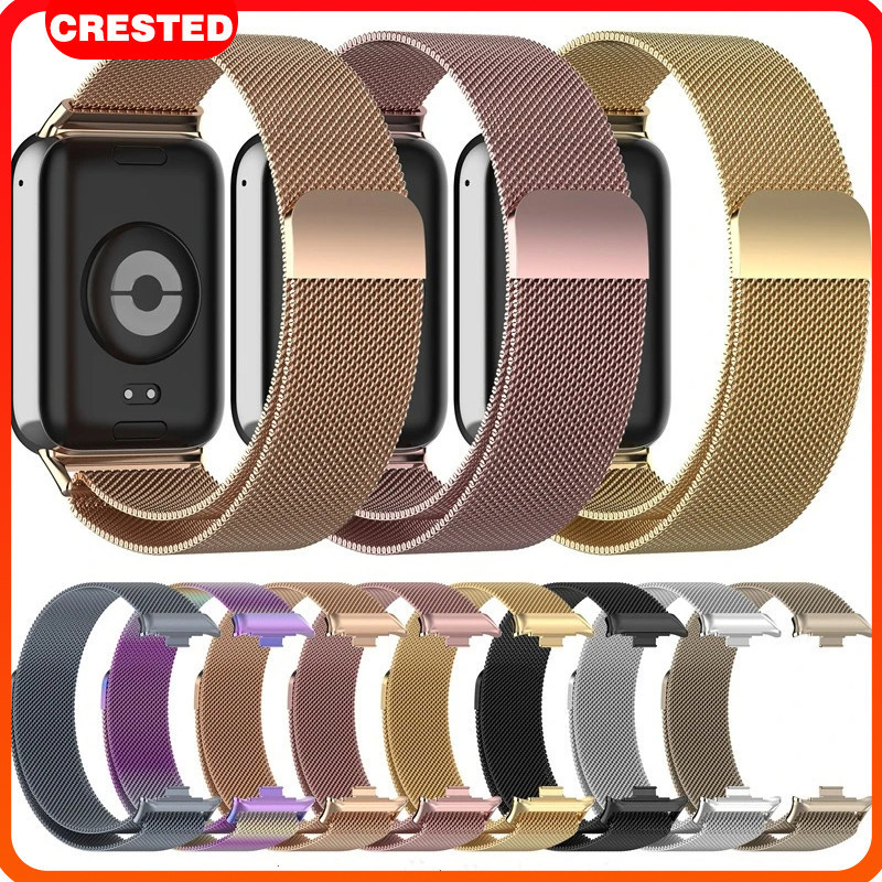 แหวนมิลาน for Redmi watch 6 5 4 แถบแม่เหล็กโลหะสแตนเลส Smartwatch Xiaomi Mi Band 8 Pro/Mi Band 9 Pro สายนาฬิก – โปรปัง