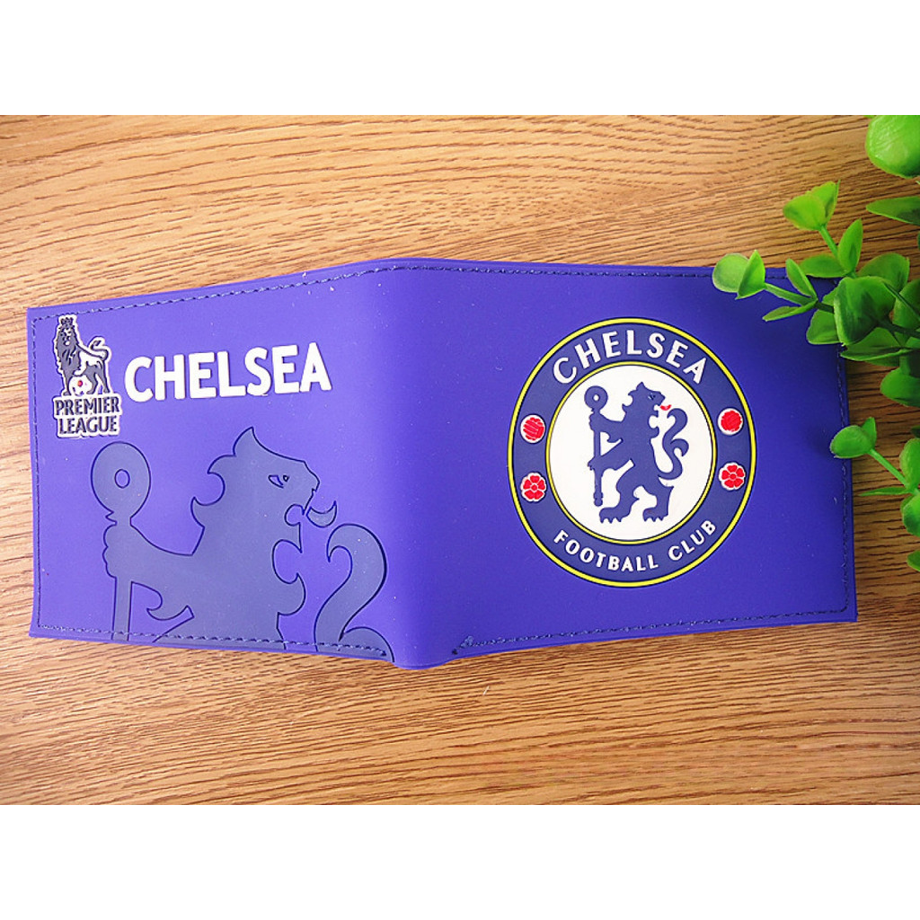 กันน้ํา PVC Bi-Fold Football Club Logo Wallet Fan Gift Real Madrid Liverpool Arsenal Chelsea Wallet