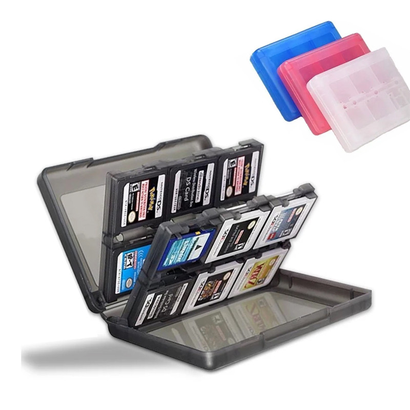 เคสการ์ดเกม 28-in-1 เข้ากันได้กับ Nintendo NEW 3DS / 3DS / DSi / DSi XL / DSi LL / DS กล่องเก็บตลับหมึกผู้ถือ