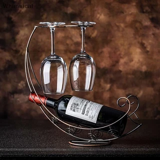 COD Creative Metal Wine Rack Wine Glass Holder Bar Stand Display ใหม่