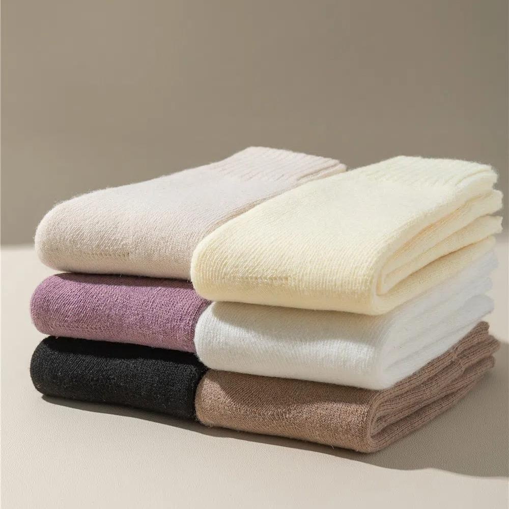 TAMATO 1 คู่ถุงเท้ากลางหลอด, Plush Hairy Keep Warm Women ถุงเท้า, นุ่มหนา Markron สี Sleep ถุงเท้าฤดูหนาว - รูปที่ 2