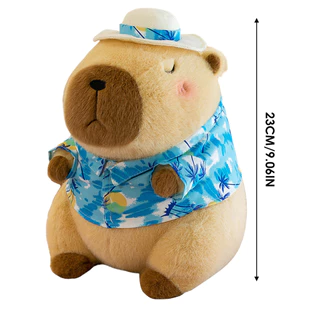 ตุ๊กตา คาปิบาระ สีชมพูของเล่นตุ๊กตาตลกสร้างสรรค์จําลองสัตว์ของเล่น