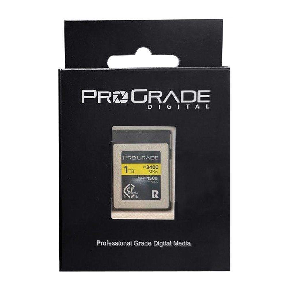 ProGrade Digital 1TB CFexpress 4.0 Type B Gold Memory Card (R:3400MB/s)