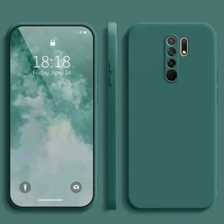เคส Redmi 9 ,สีทึบ เรดมี่ 9 เคสป้องกันซิลิโคนป้องกันการตกสีพื้นเรียบง่าย ยัง YT