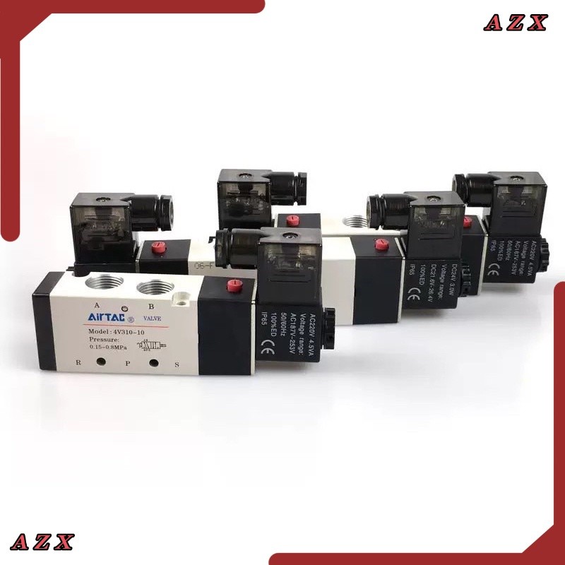 จากไทย โซลินอยด์ วาล์ว รุ่น 4V310-08 และ 4V310-10 (AC220v/DC24v) Airtac solenoid valve