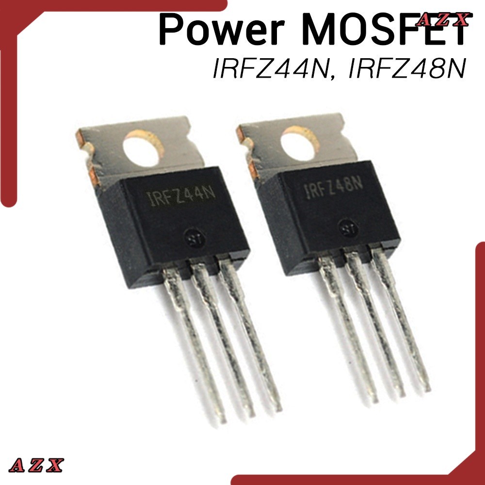 งานแท้ ร้านในไทย (1ตัว) IRFZ44N Power MOSFET TO-220 มอสเฟต 3 ขา N-Channel MOSFET Transistor irfz44 ส