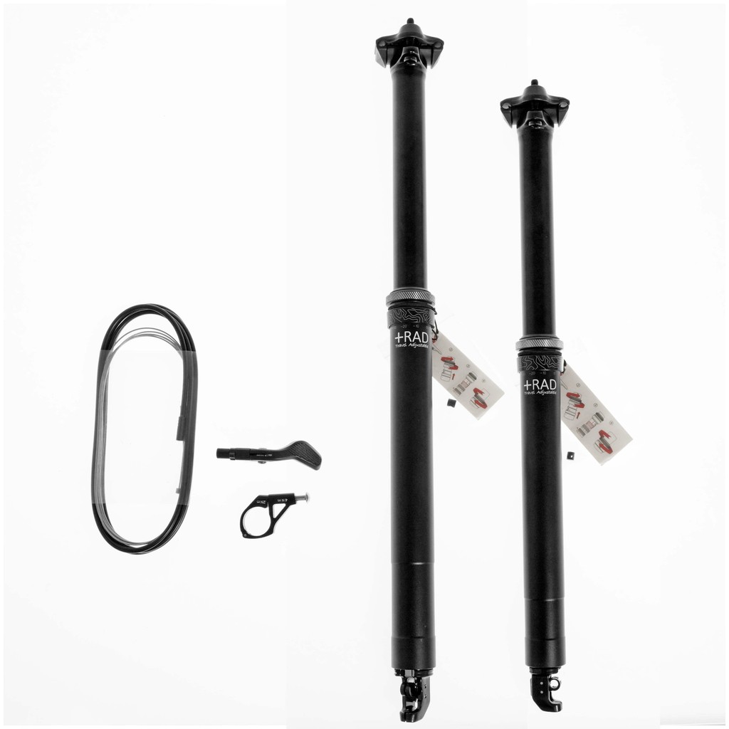 Tranzx Drop Seatpost 30.9mmx150/170mm W/Remote จักรยานเสือภูเขาสีดํา Telescopic Seatpost