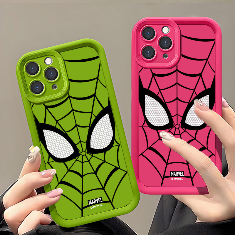 เคส Vivo Y93 V2043 V2026 1901 1902 1904 1906 V2027 V2029 1938 1935 1915 1723 1609 Y91 Y95 Y91i J329G Spider Man Luxury Macaron Candy Color soft Cover phone Case