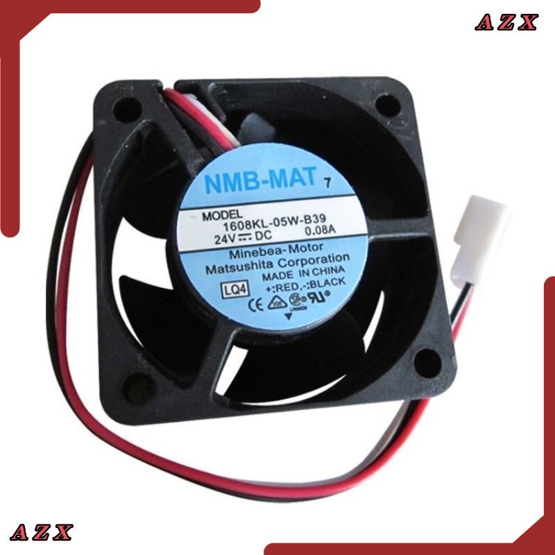 ￼1608KL-05W-B39 24VDC 0.08A 40*40*20MM 3สาย พัดลมเครื่องFANUC งานแท้ มีสายเซ็นเซอร์พร้อมส่ง ใน กทม