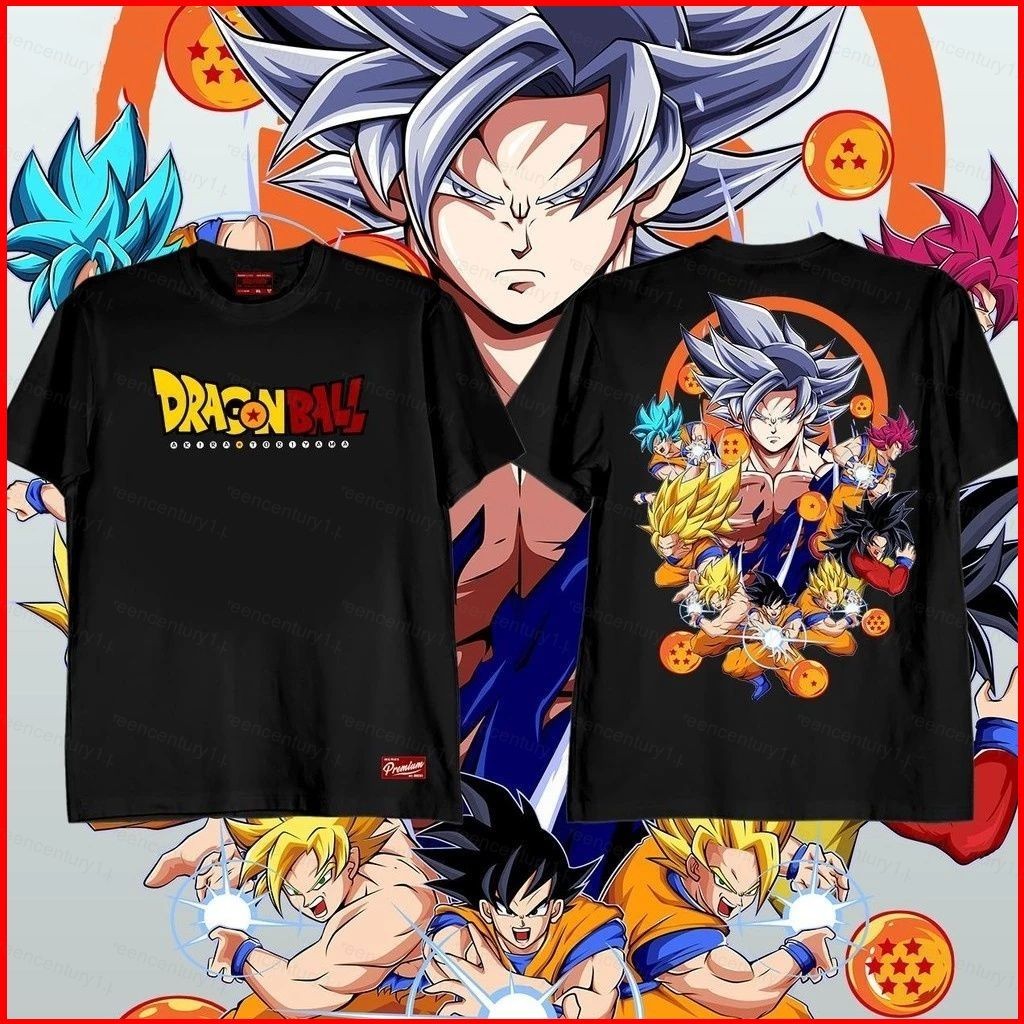 Ys Dragon Ball Son Goku Saiyan ผ้าคอสเพลย์กราฟิกเต็มรูปแบบฤดูร้อนเสื้อยืดสําหรับเด็กอะนิเมะแขนสั้นด้านบน