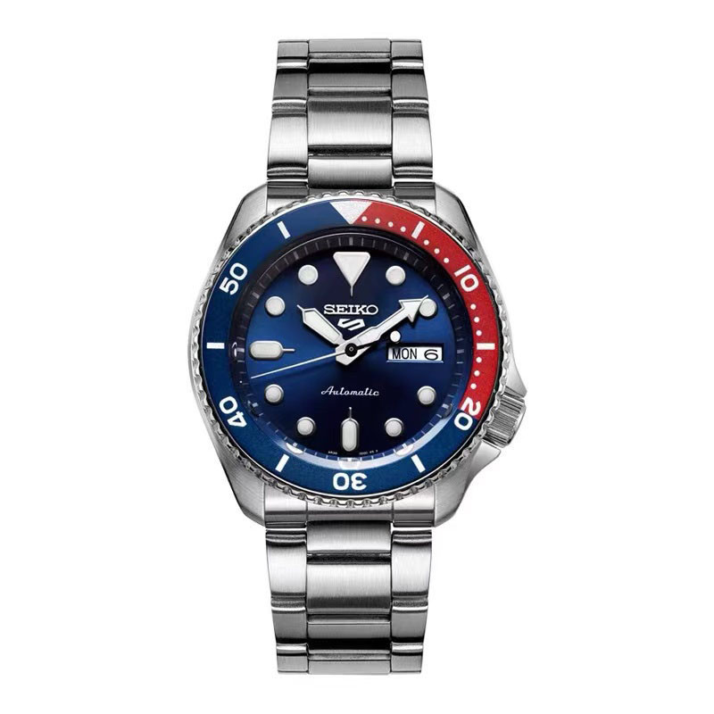 Seiko Sko5 Mens Multifunctional Quartz Watch Smooth Moving